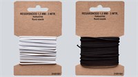 Rund Elastik 1,5mm 3m hvid eller sort